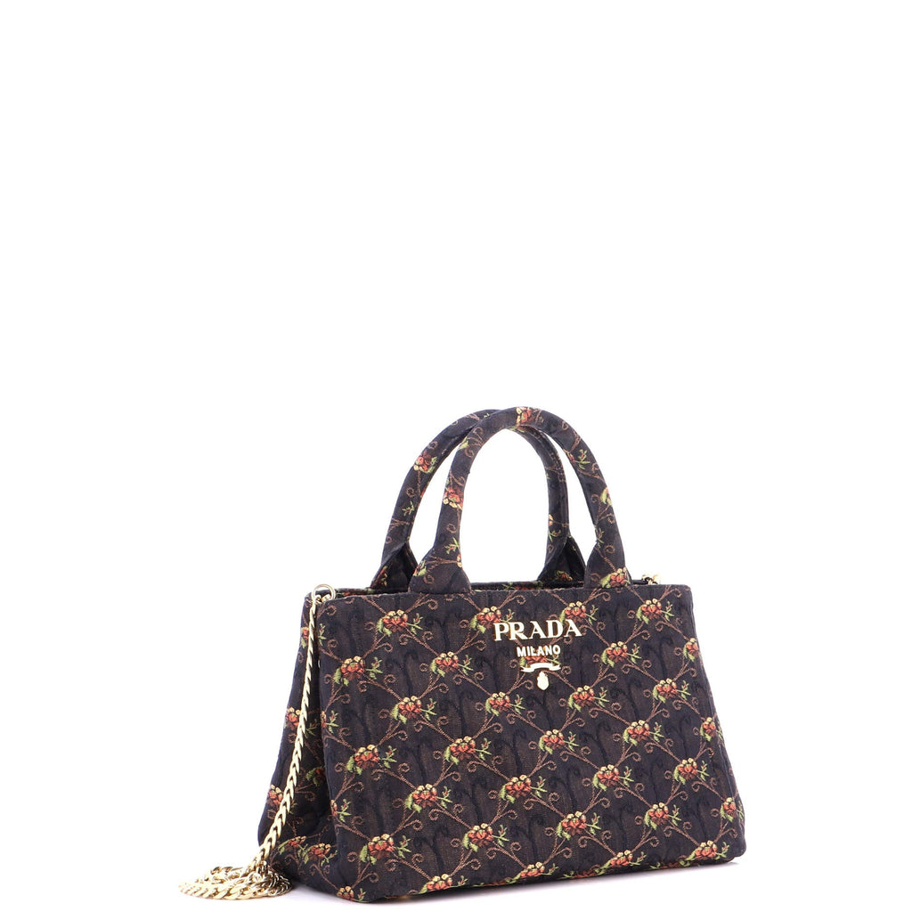 Canapa Convertible Tote Broccato Fabric Micro