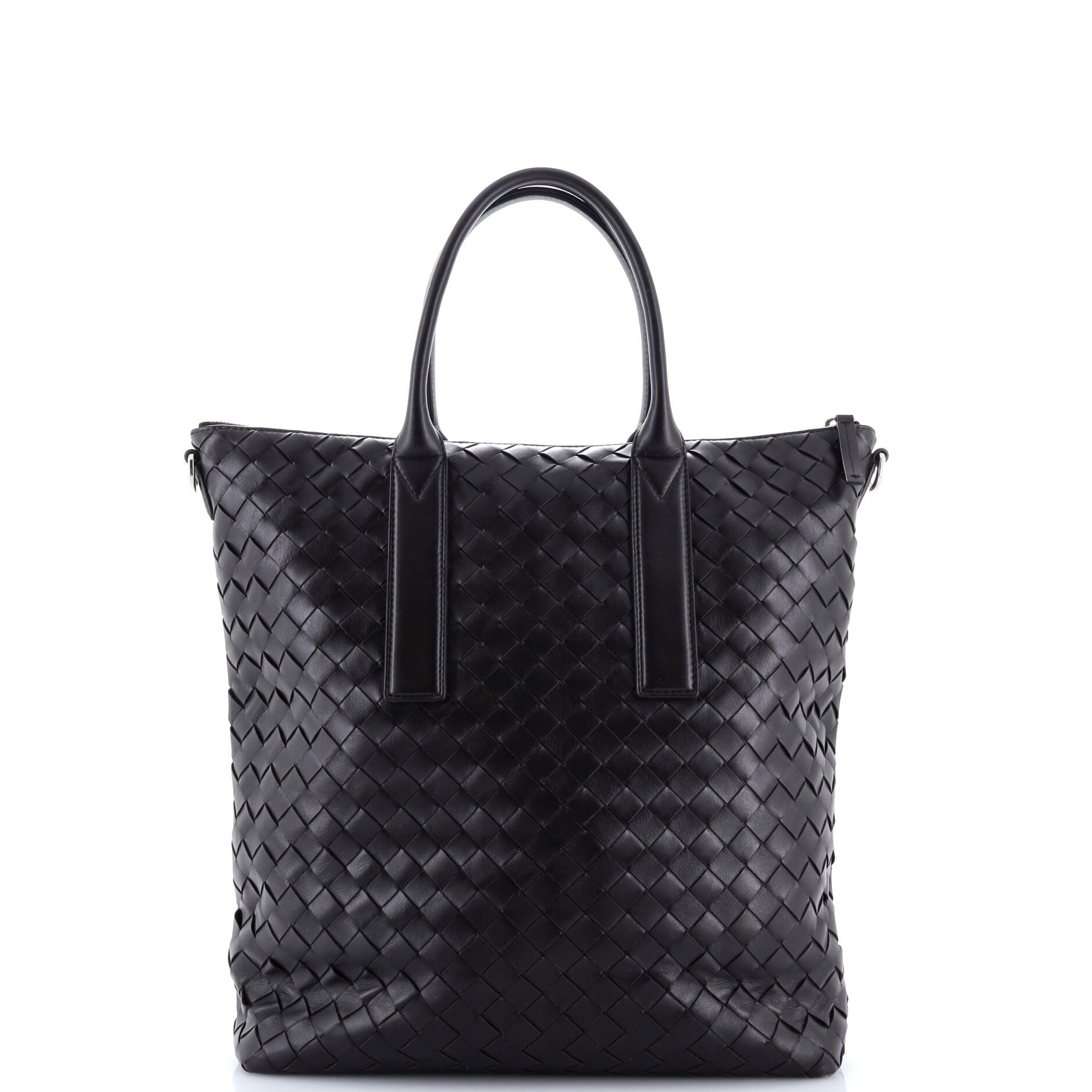 Convertible Zip Tote Intrecciato Leather North South