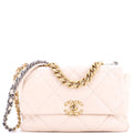 19 Flap Bag Quilted Leather Large