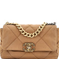 19 Flap Bag Quilted Canvas Medium