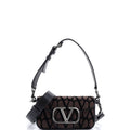 VLogo Loco Flap Shoulder Bag Toile Iconograph Fabric Small