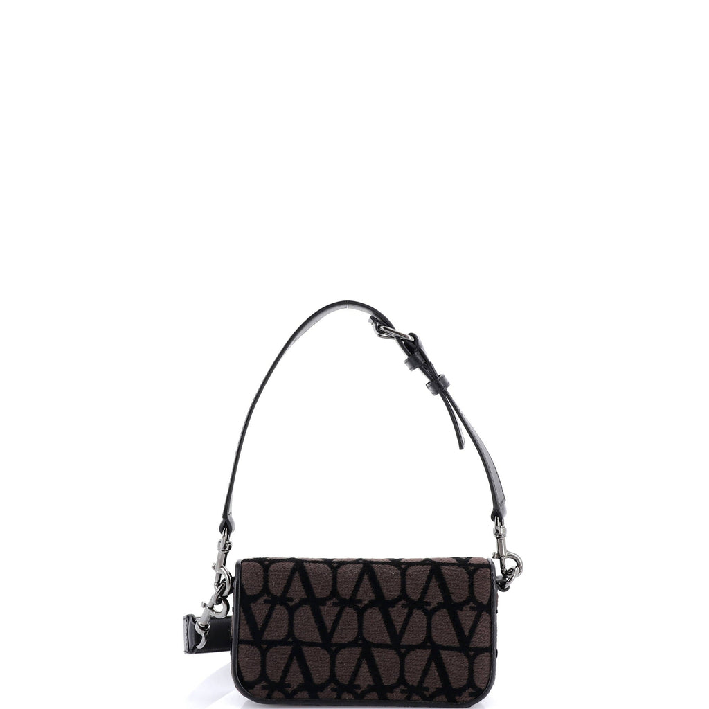 VLogo Loco Flap Shoulder Bag Toile Iconograph Fabric Small