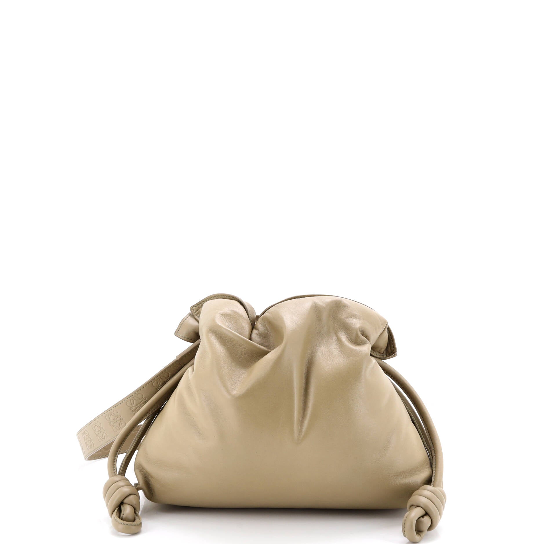 Flamenco Knot Clutch Leather Medium