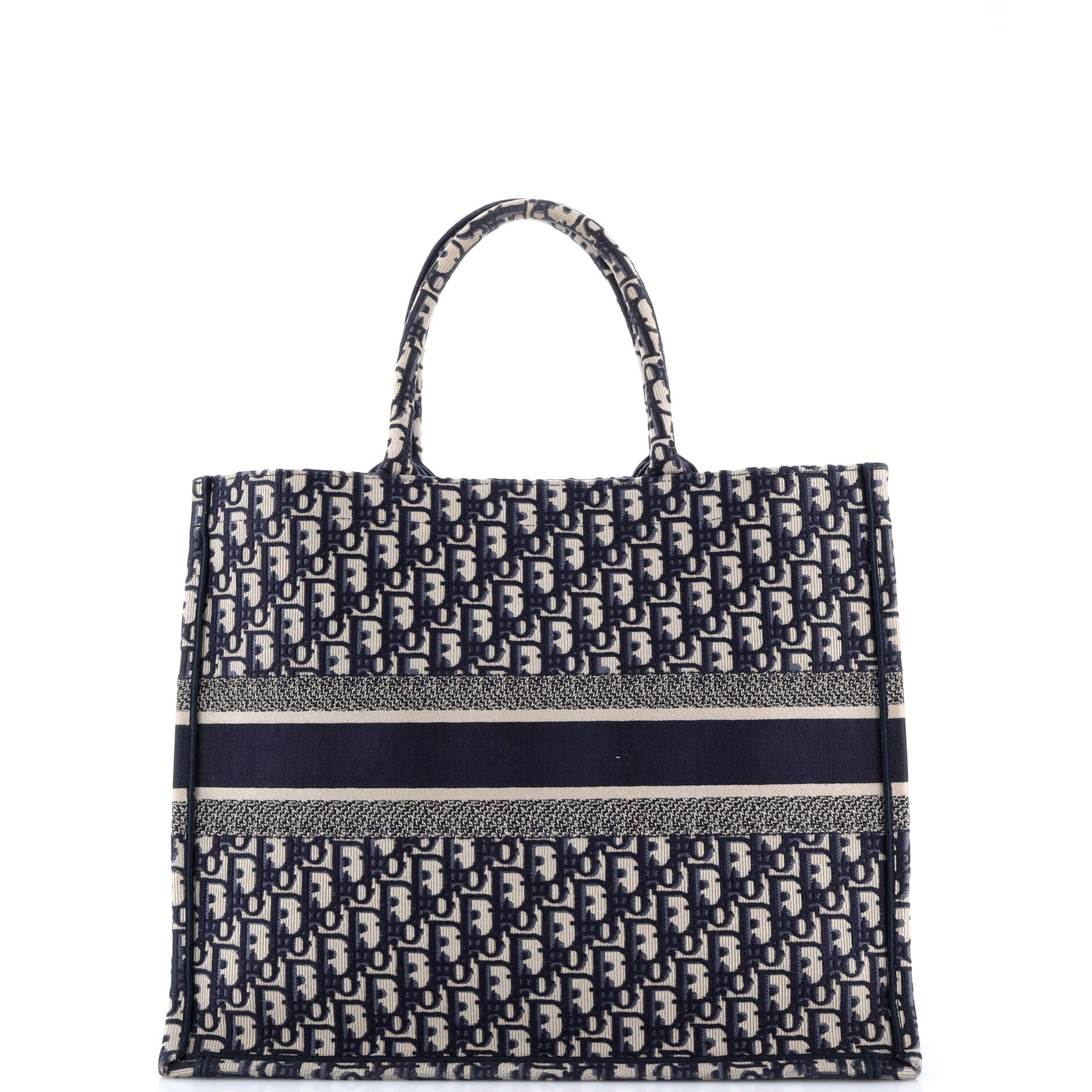 Book Tote Oblique Canvas Large