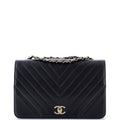 Statement Flap Bag Chevron Calfskin Medium