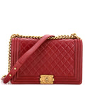 Boy Flap Bag Quilted Lambskin New Medium