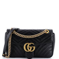 GG Marmont Flap Bag Matelasse Leather Medium