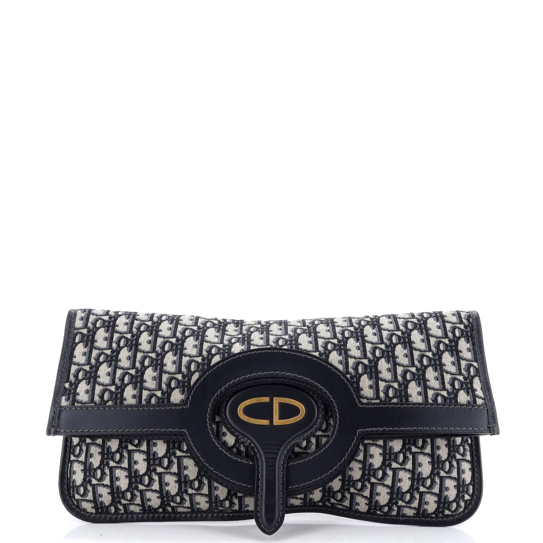 Fold Over Clutch Oblique Canvas