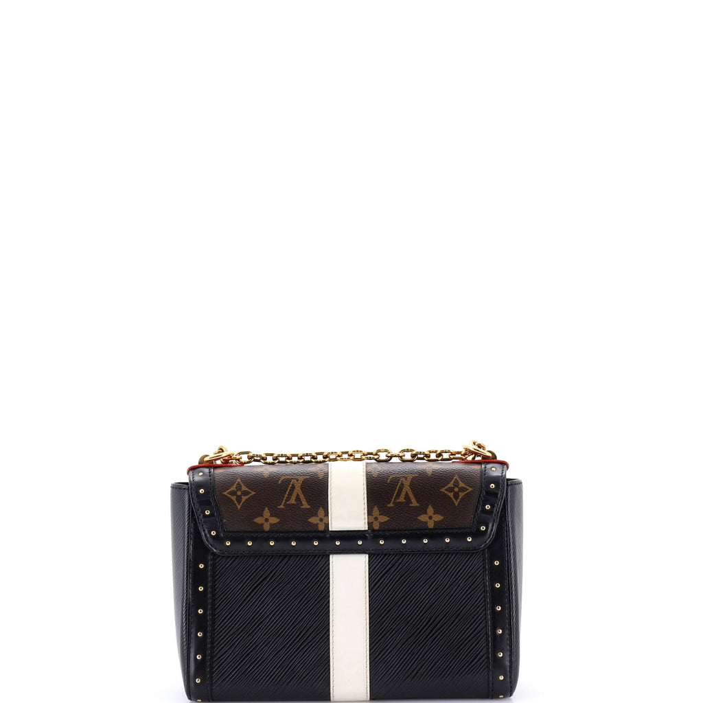 Twist Handbag Studded Epi Leather and Monogram Canvas MM