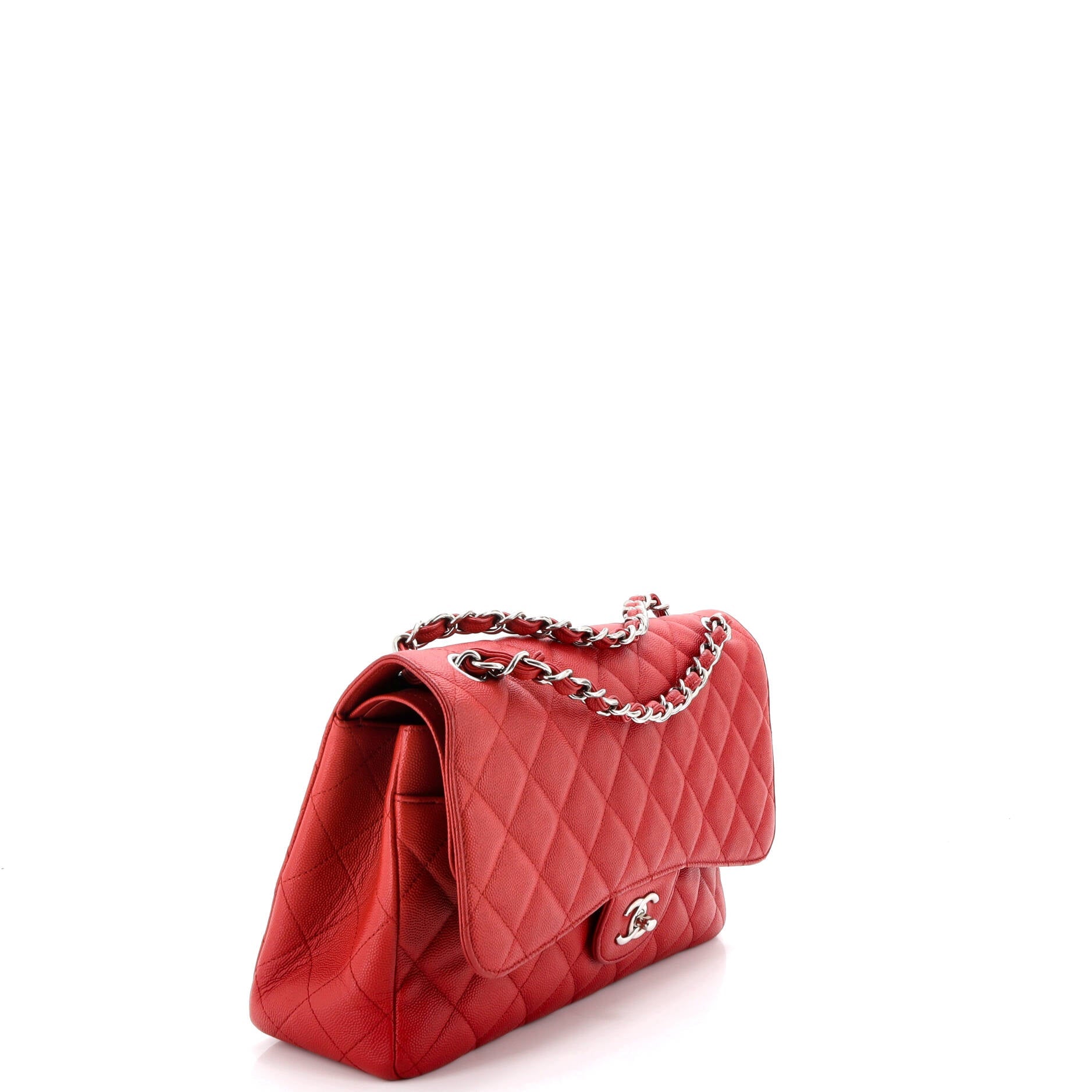 Classic Double Flap Bag Quilted Caviar Jumbo