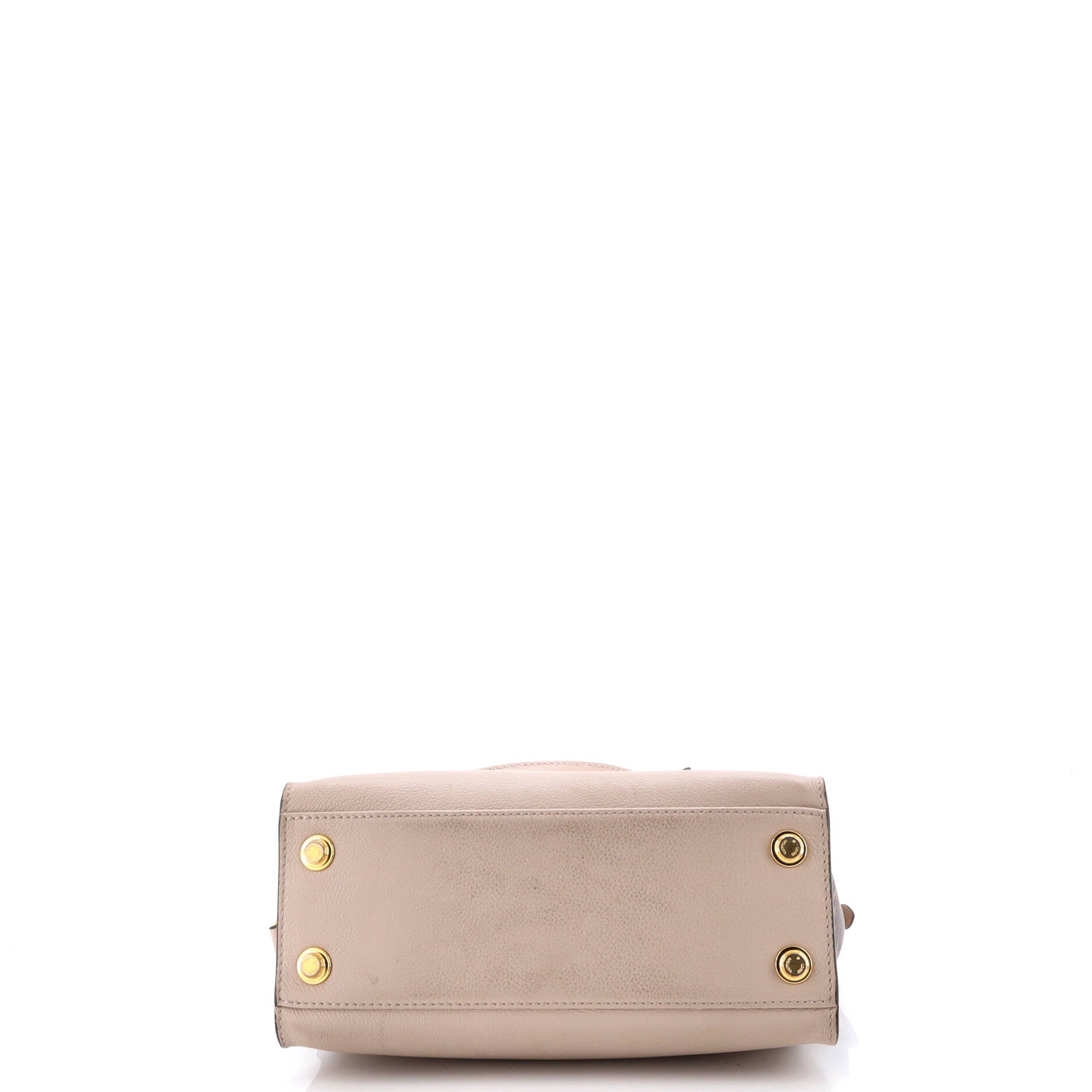 On My Side Tote Leather with Monogram Canvas PM