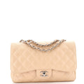 Classic Single Flap Bag Quilted Caviar Jumbo