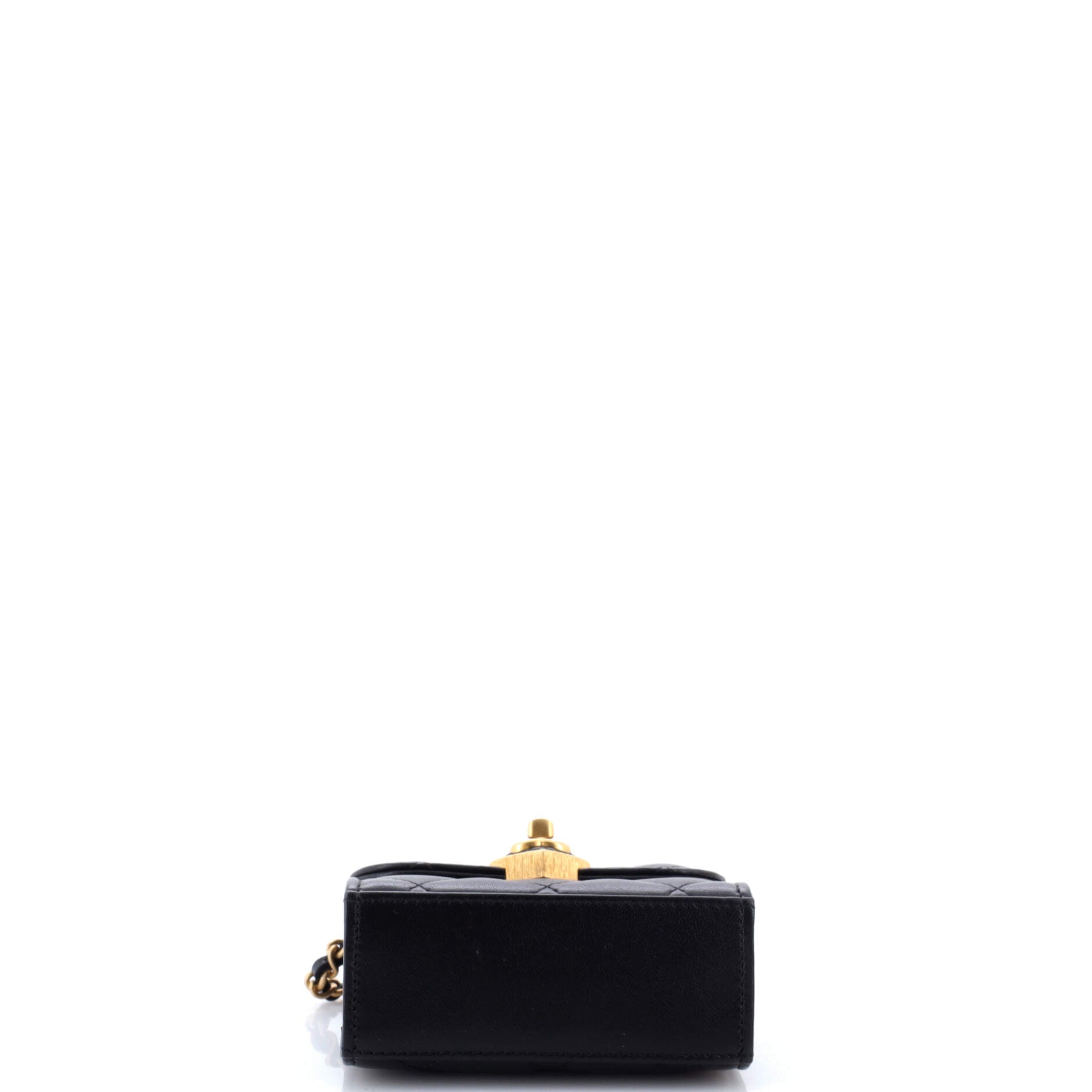 Coco Love CC Heart Clutch with Chain Quilted Lambskin Mini