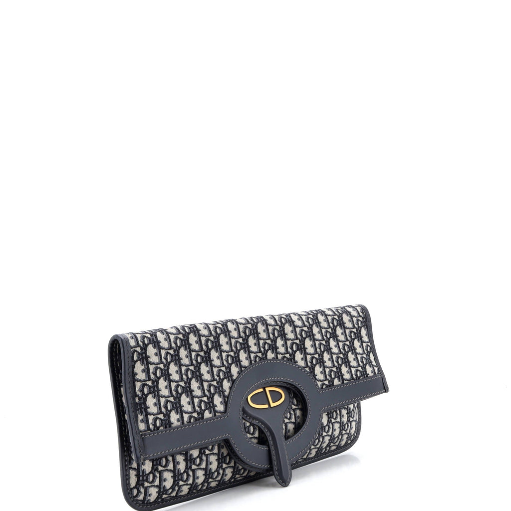 Fold Over Clutch Oblique Canvas