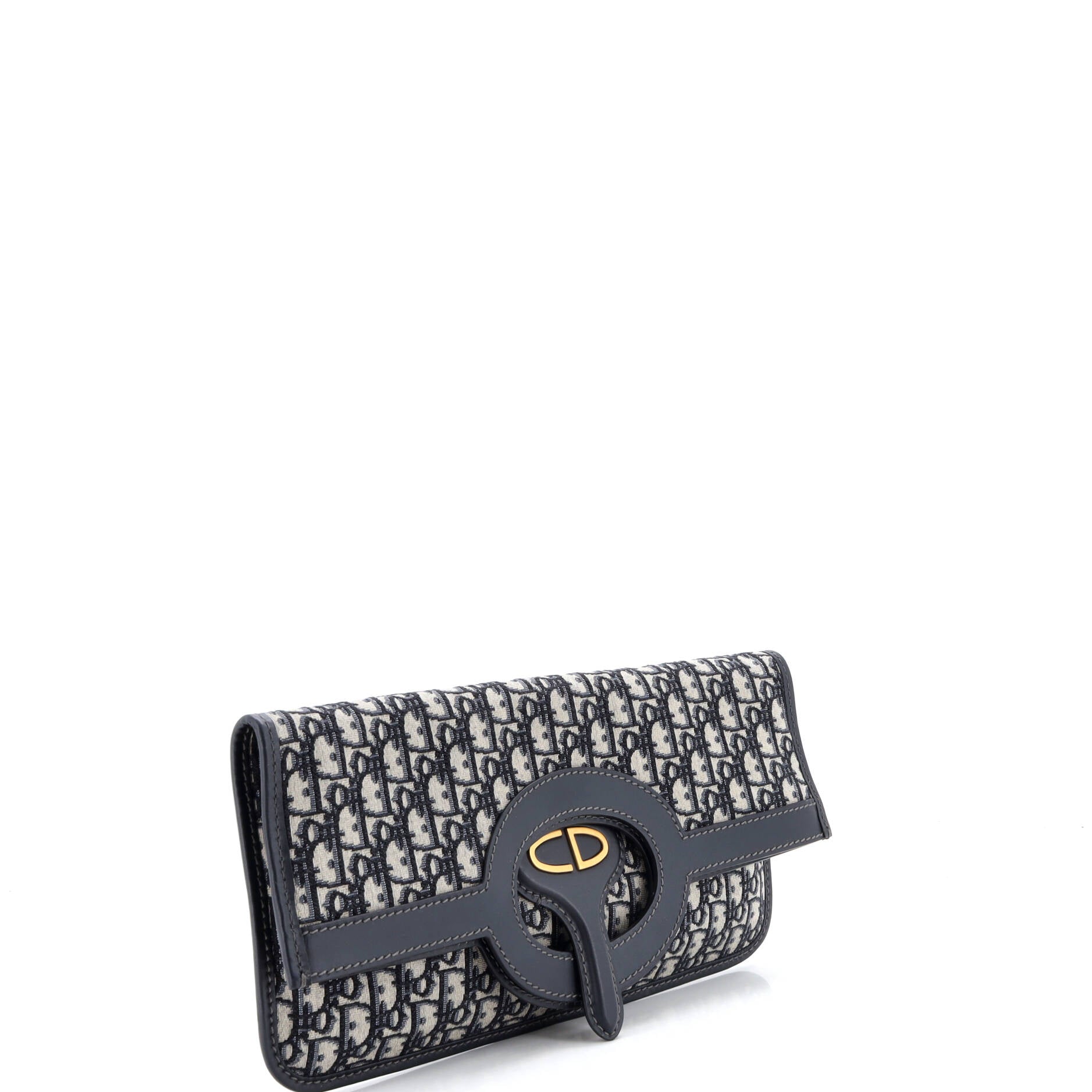 Fold Over Clutch Oblique Canvas