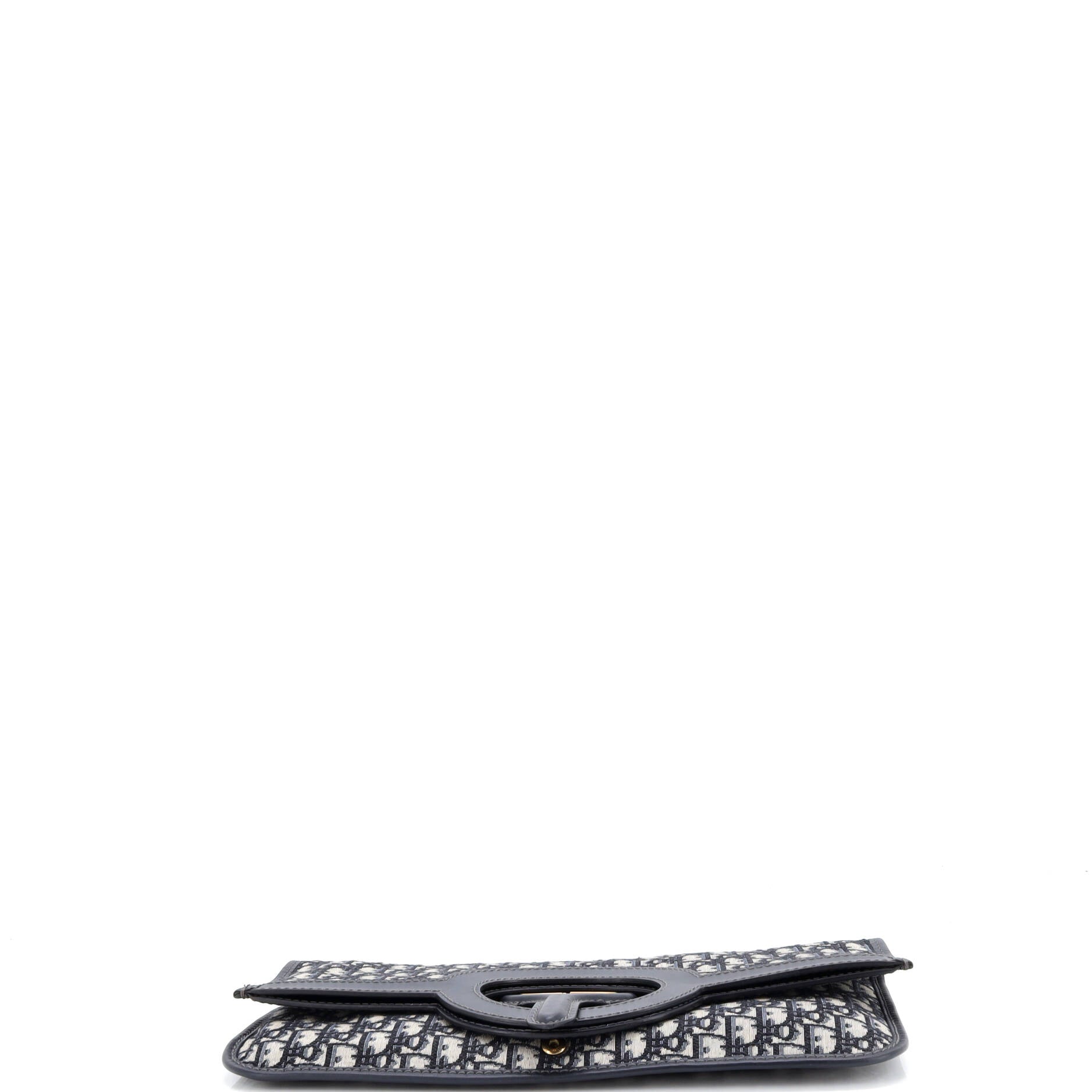 Fold Over Clutch Oblique Canvas