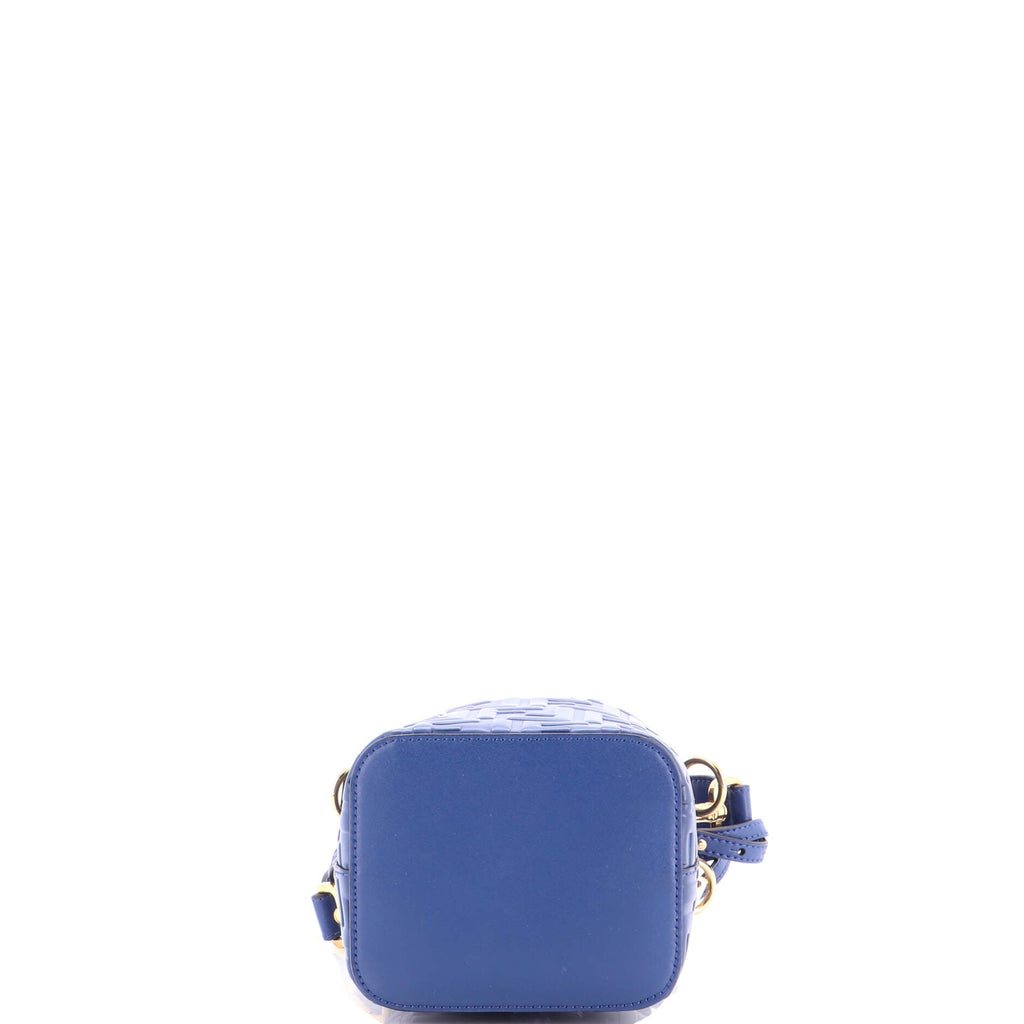 Mon Tresor Bucket Bag Zucca Embossed Leather Mini