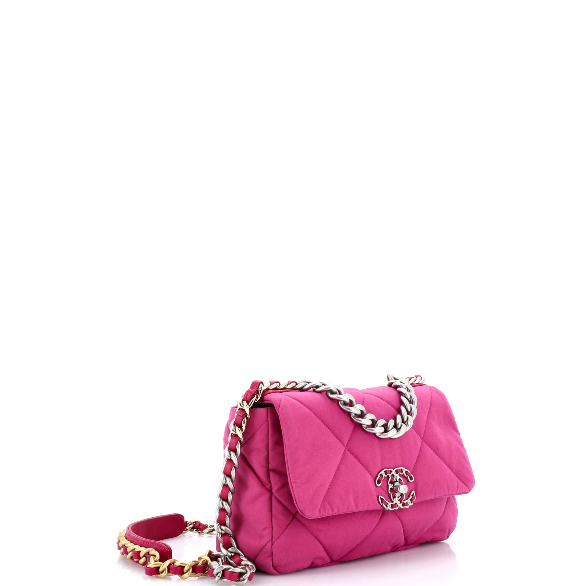 19 Flap Bag Quilted Canvas Medium