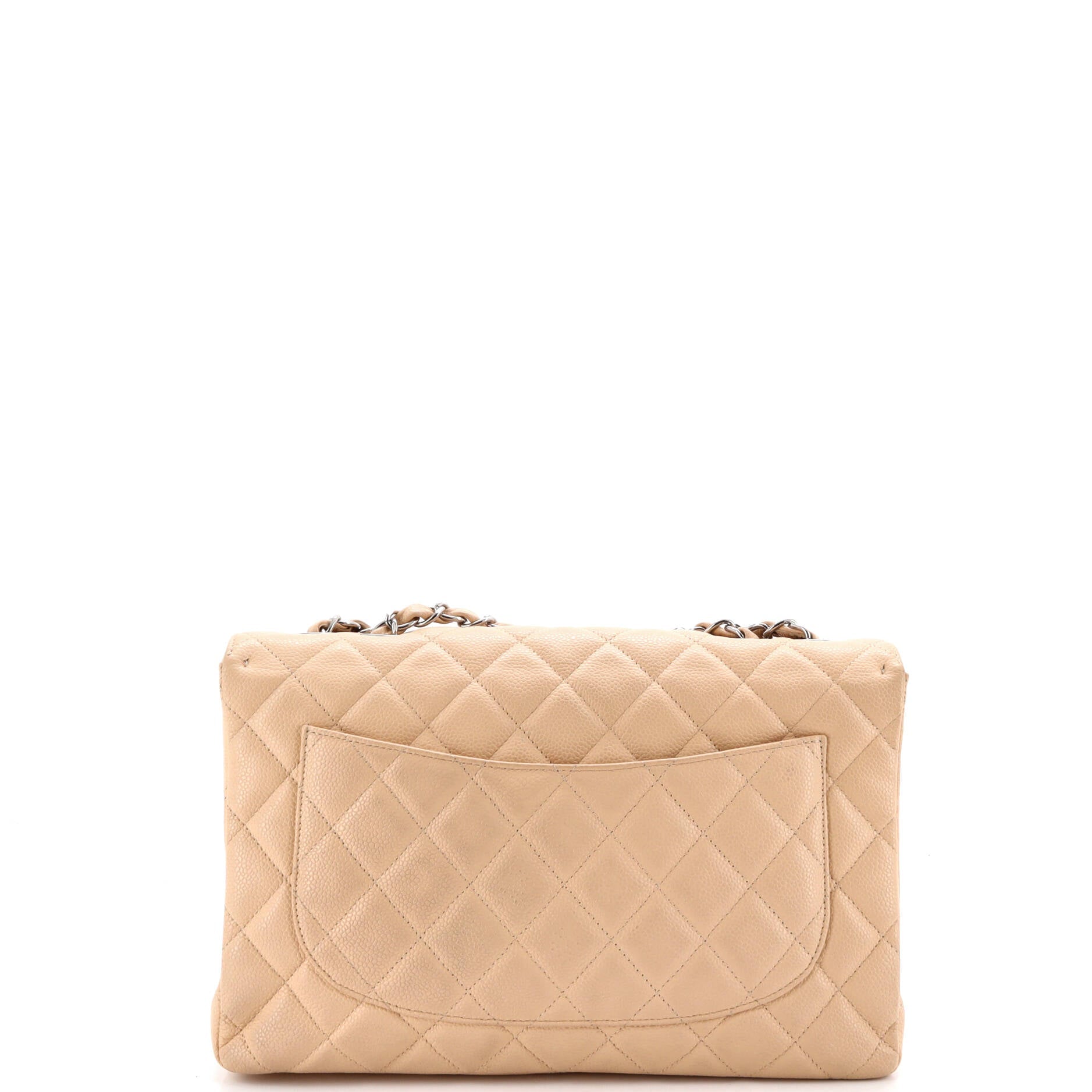 Classic Single Flap Bag Quilted Caviar Jumbo