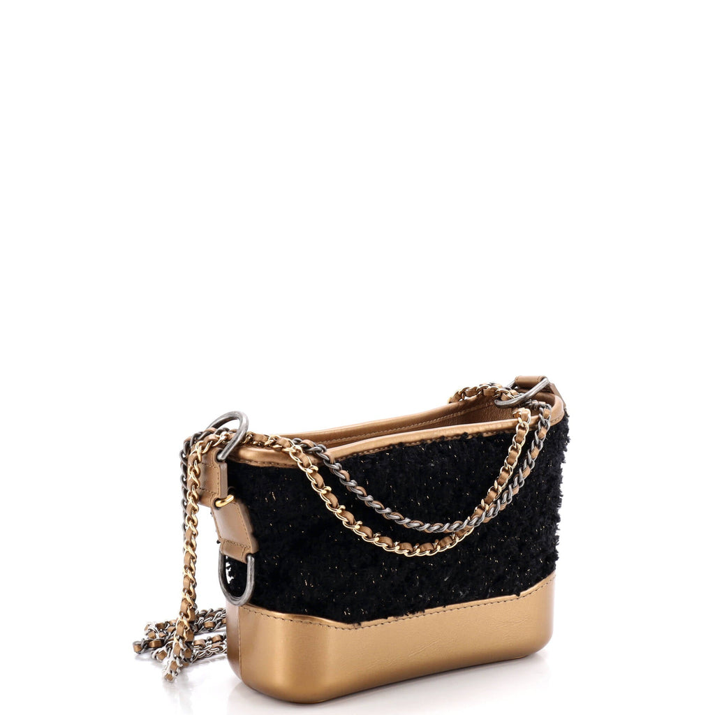 Gabrielle Hobo Quilted Tweed and Calfskin Small