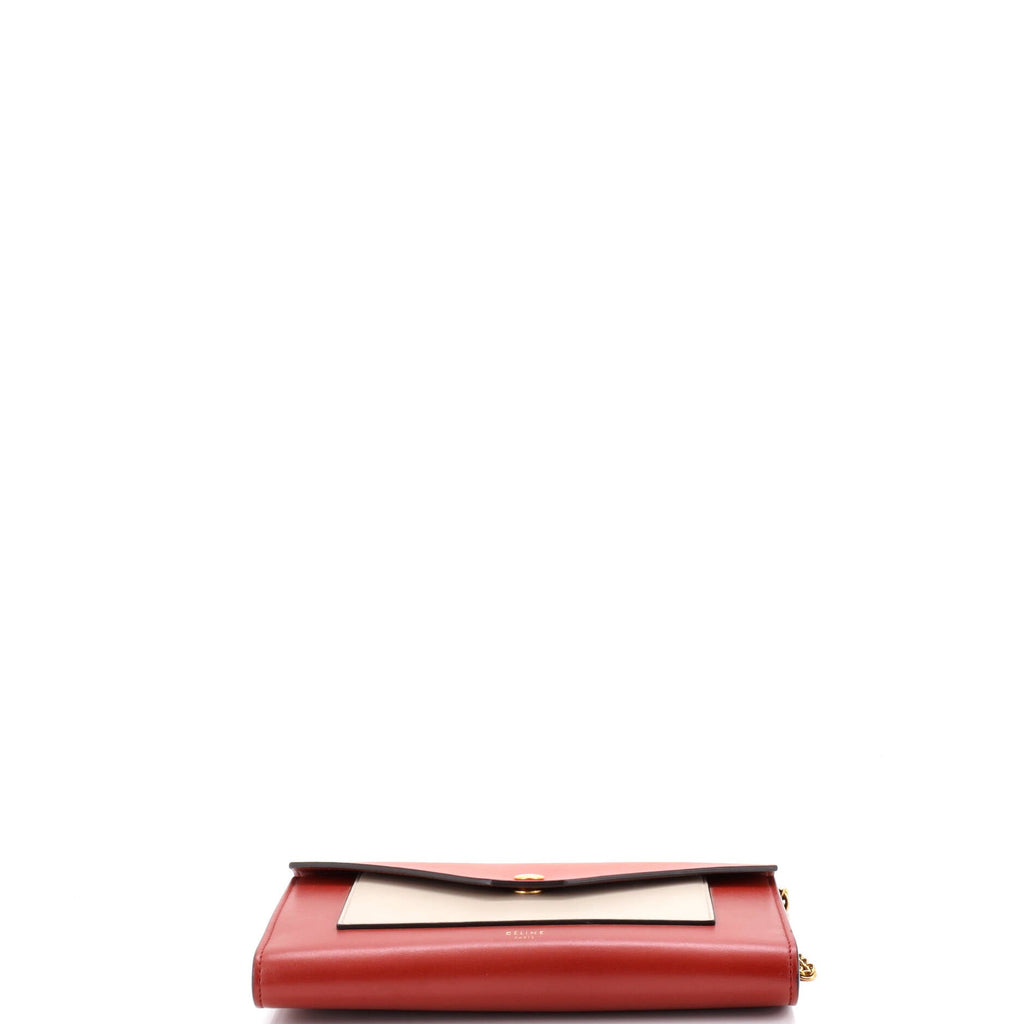 Pocket Envelope Shoulder Bag Leather Small