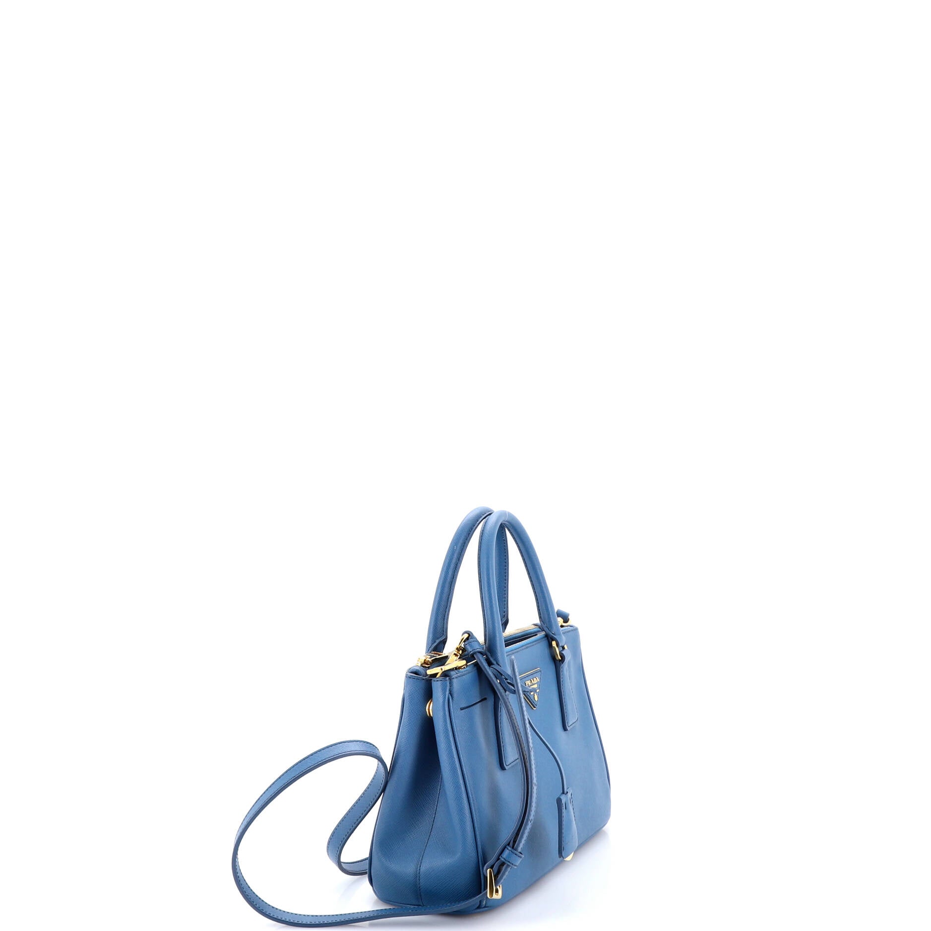 Double Zip Lux Tote Saffiano Leather Small