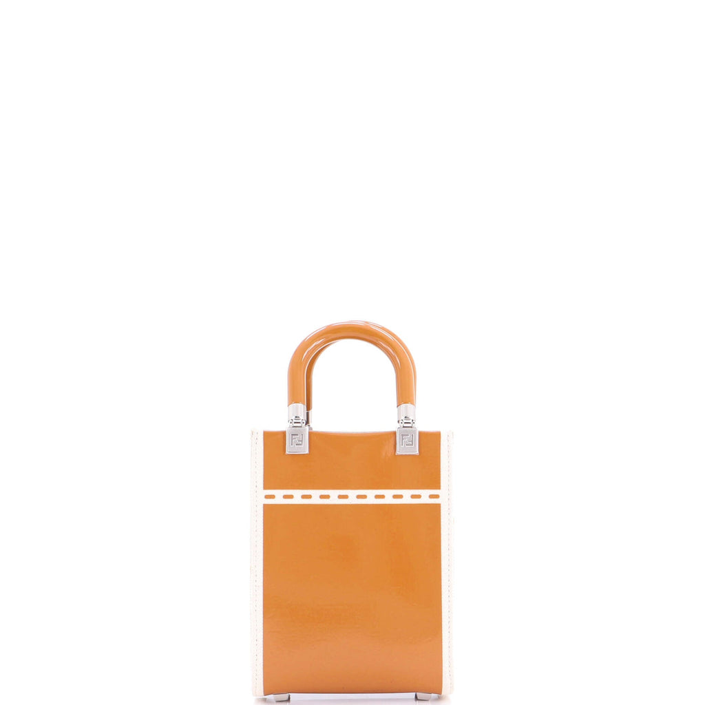 Sunshine Shopper Tote Patent and Canvas Mini