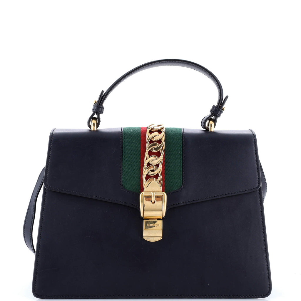Sylvie Top Handle Bag Leather Medium