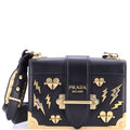 Cahier Crossbody Bag Embellished Leather Small