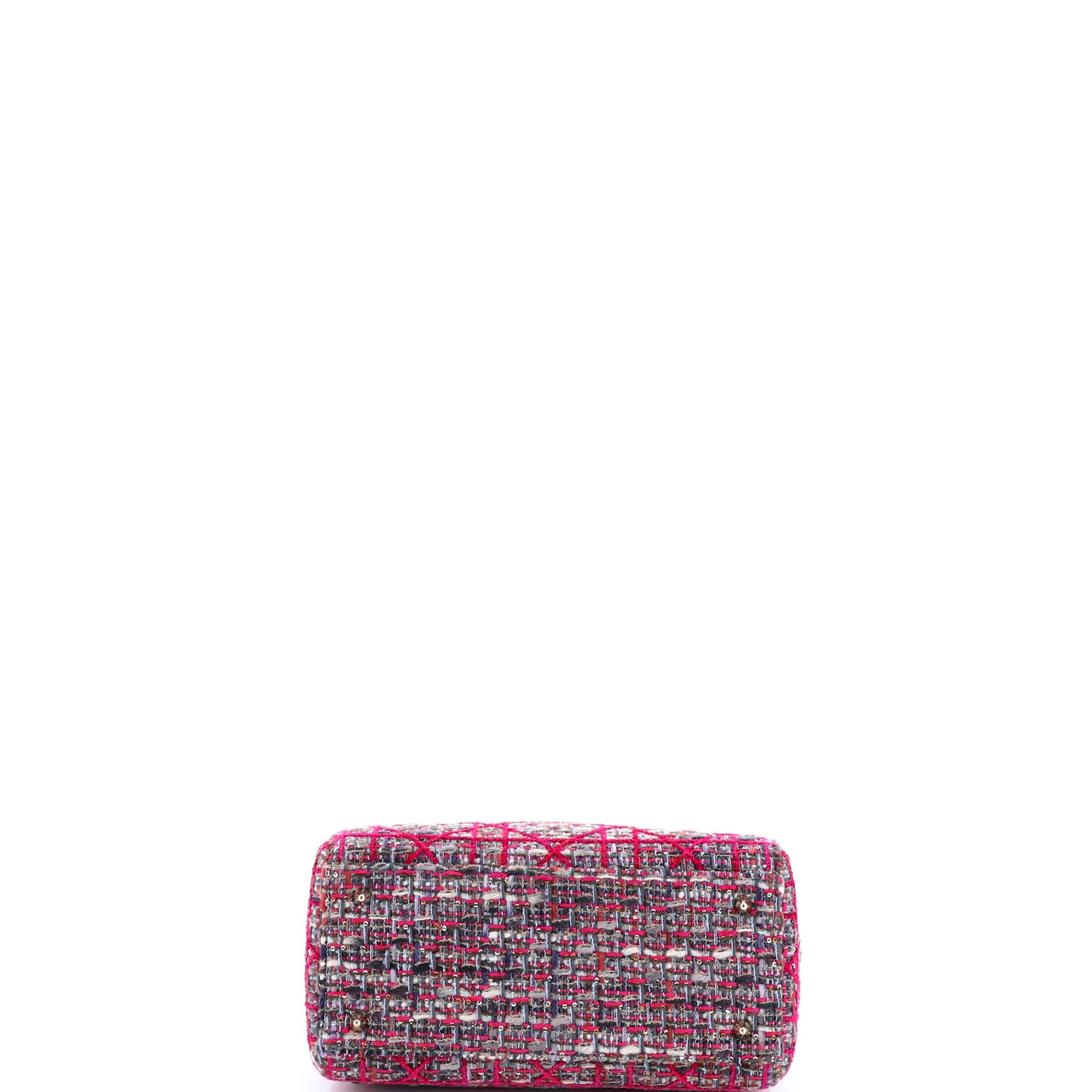Lady Dior Bag Tweed with Leather Medium