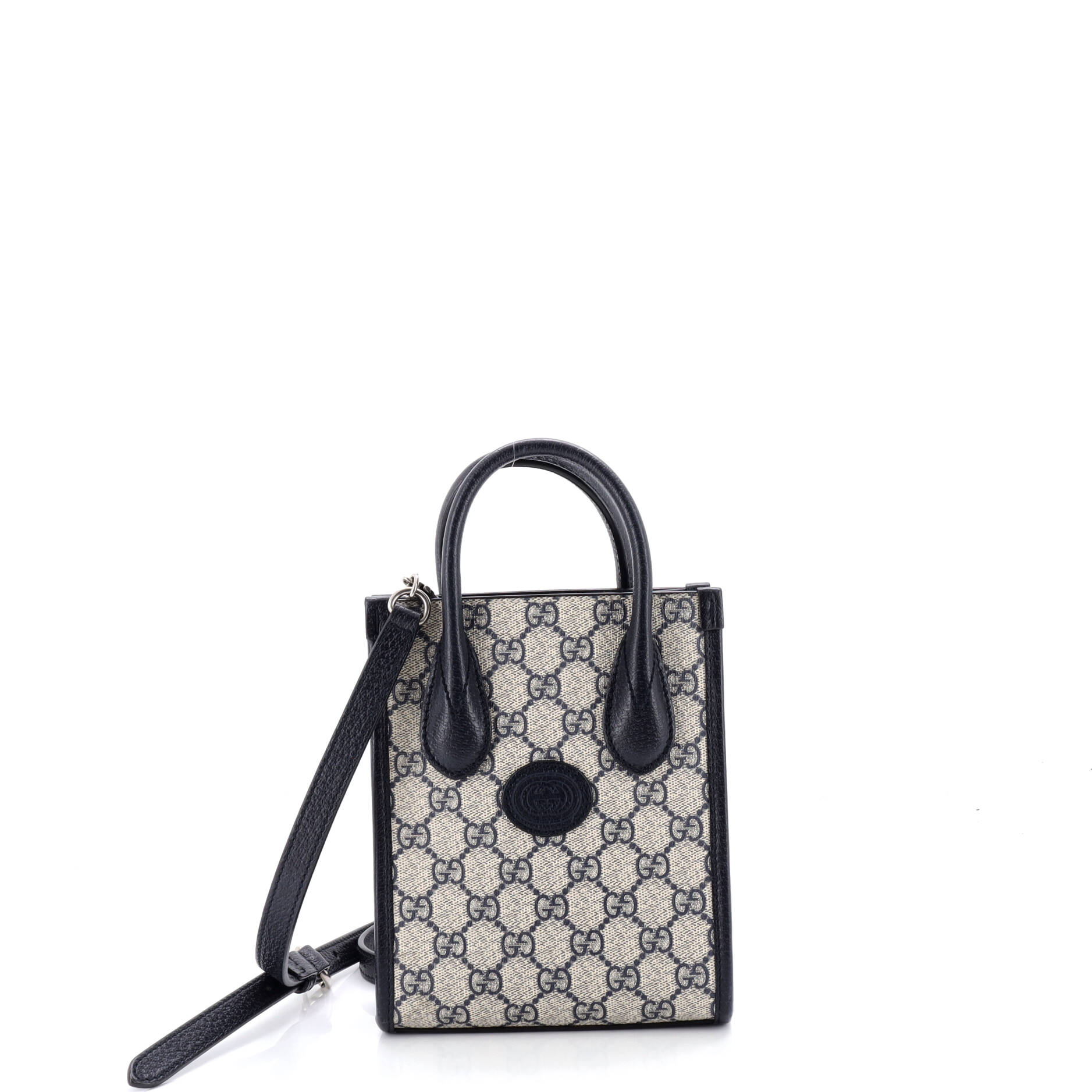 Interlocking G Patch Tote GG Coated Canvas Mini