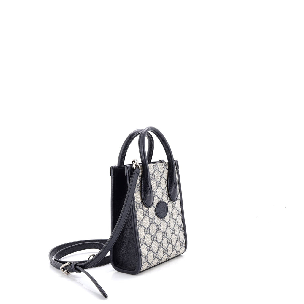 Interlocking G Patch Tote GG Coated Canvas Mini