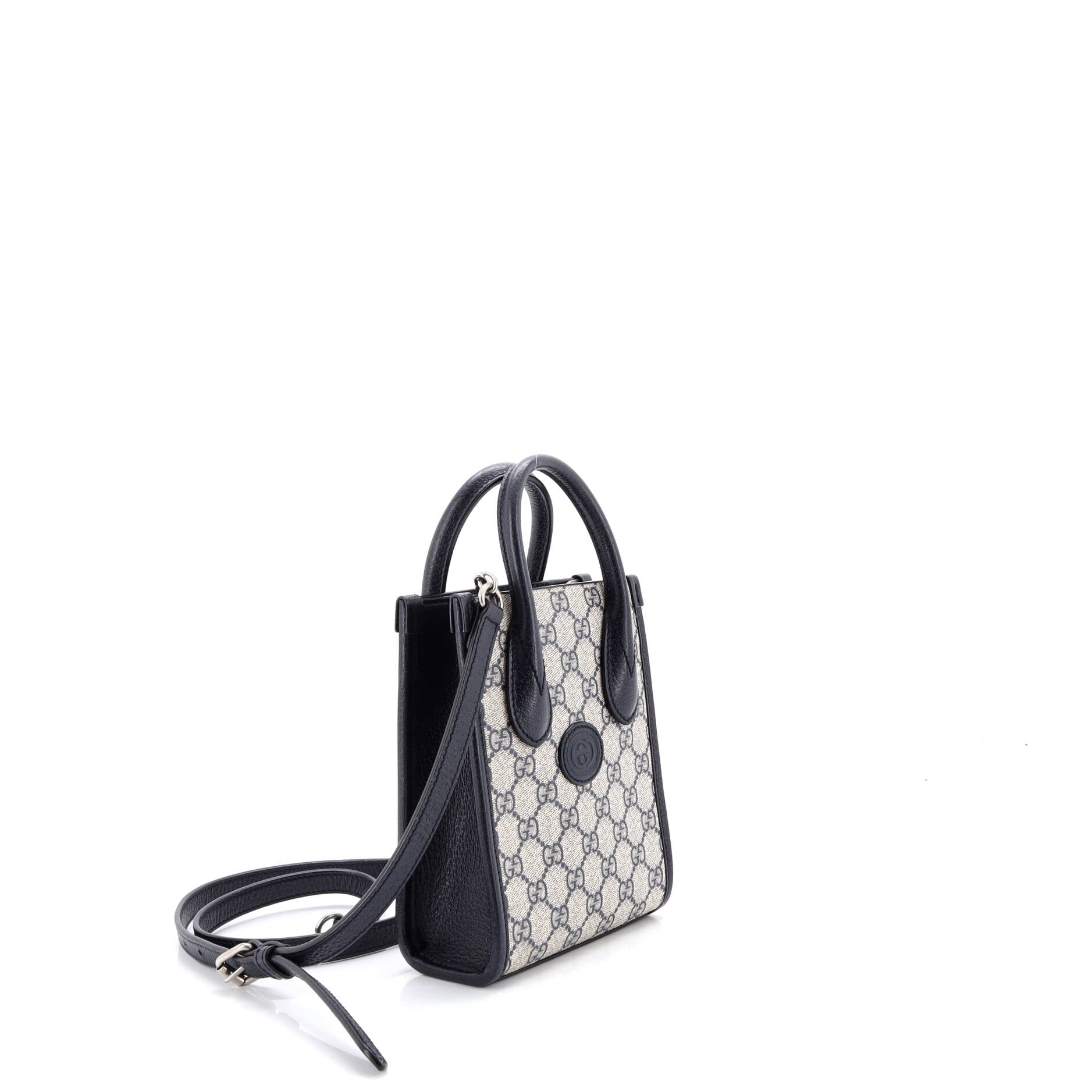 Interlocking G Patch Tote GG Coated Canvas Mini