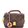 Braided Handle Pochette Metis Monogram Canvas with Leather