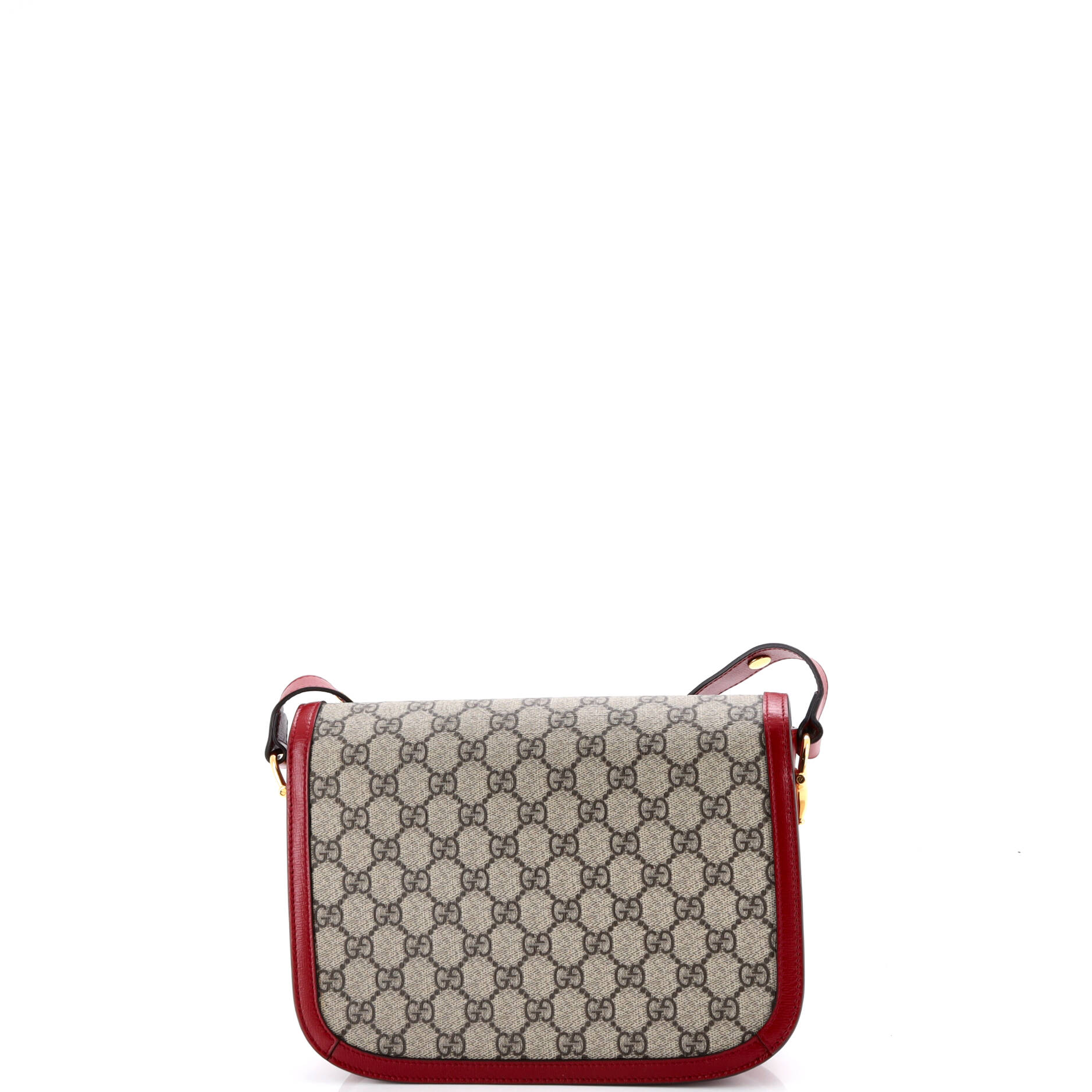 Horsebit 1955 Shoulder Bag GG Coated Canvas with Leather Small