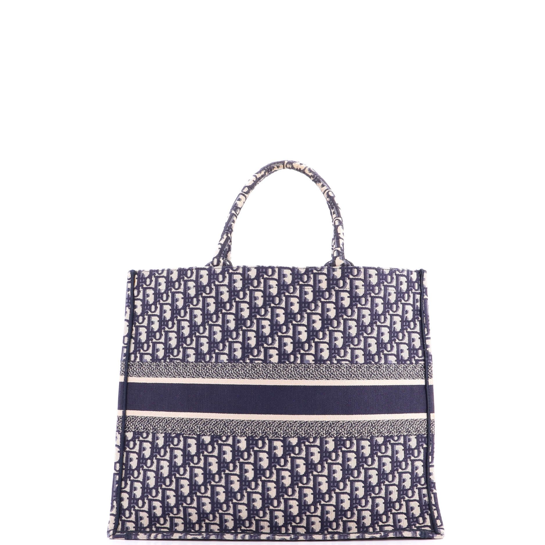 Book Tote Oblique Canvas Large