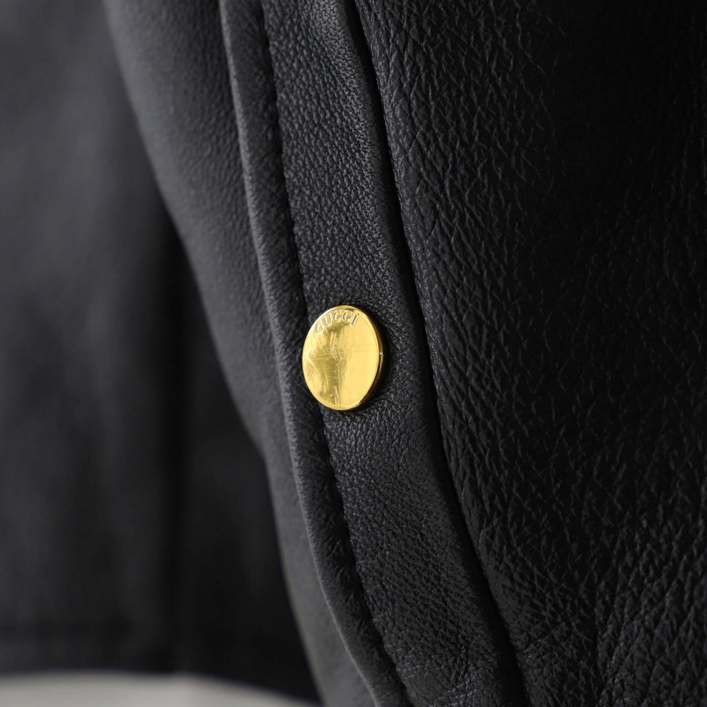 Men's Logo Shirt Jacket Leather