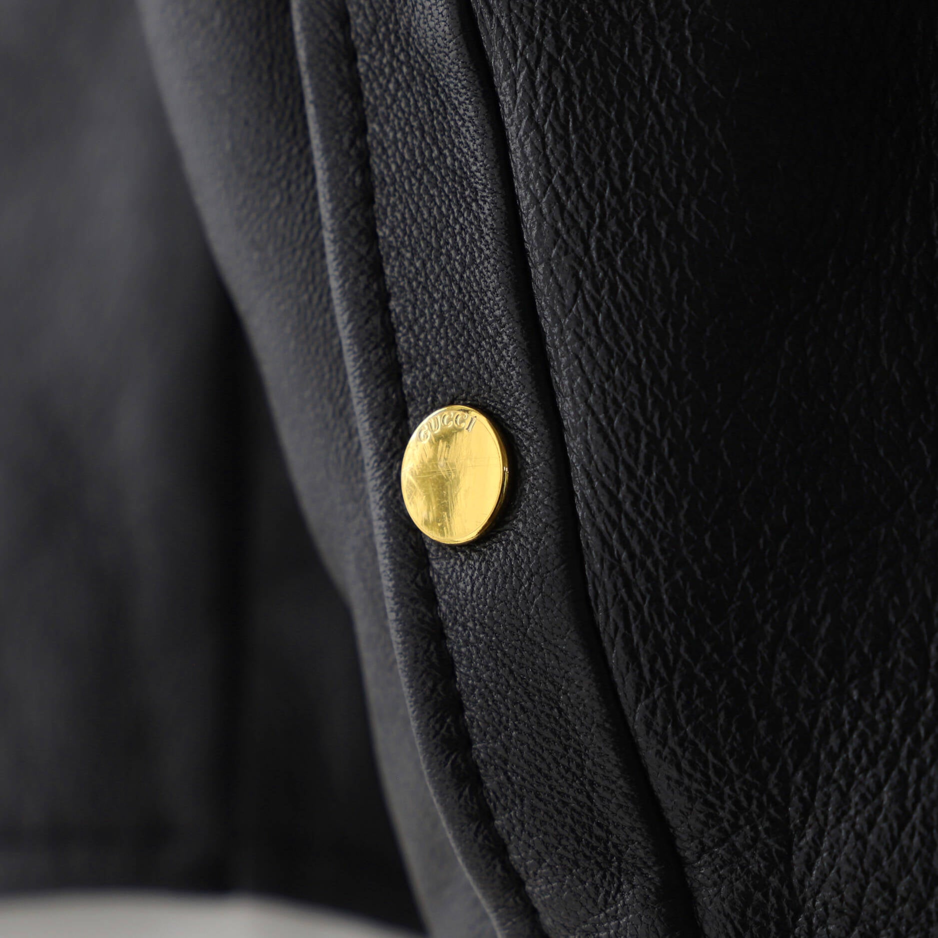 Men's Logo Shirt Jacket Leather