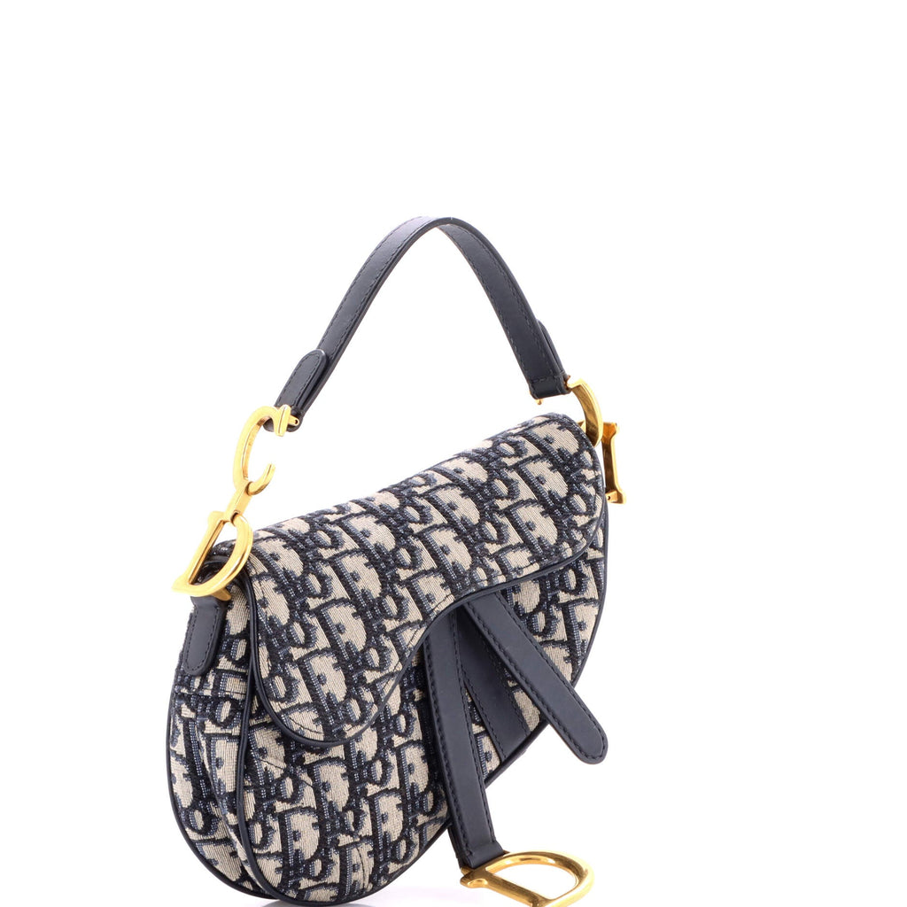 Saddle Handbag Oblique Canvas Mini