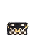 Petite Malle Handbag Damier Tressage Monogram Canvas and Leather