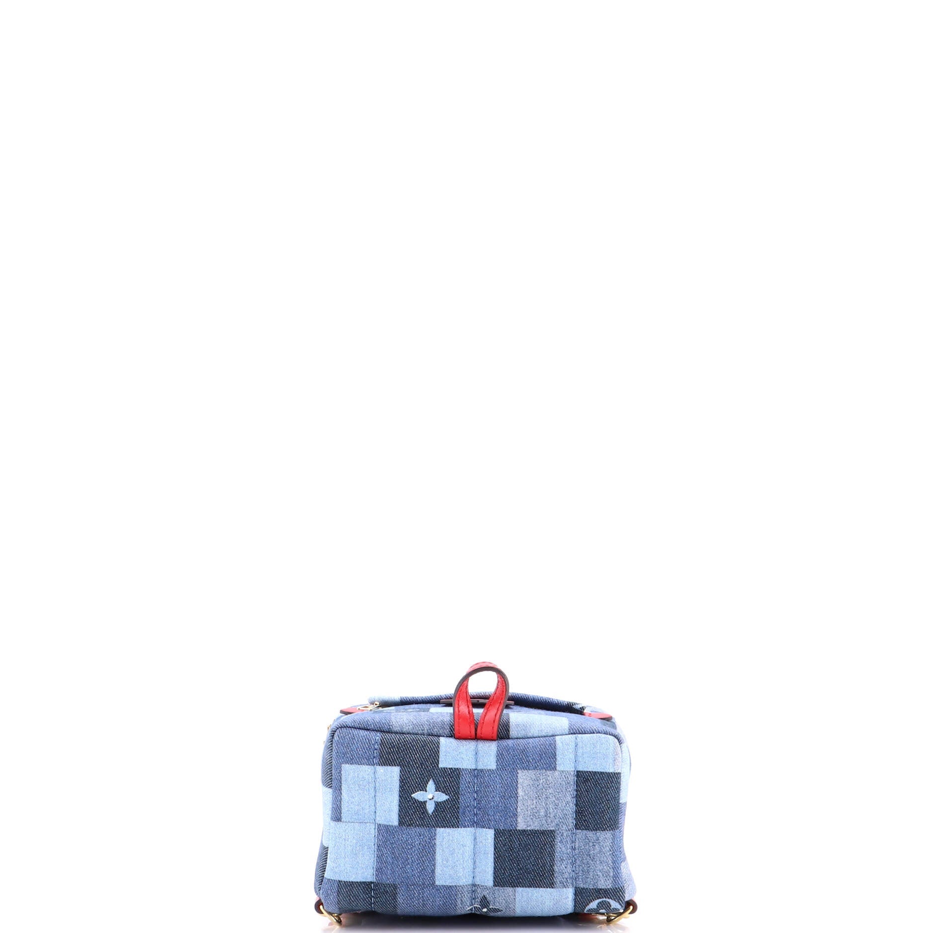 Palm Springs Backpack Damier and Monogram Patchwork Denim Mini