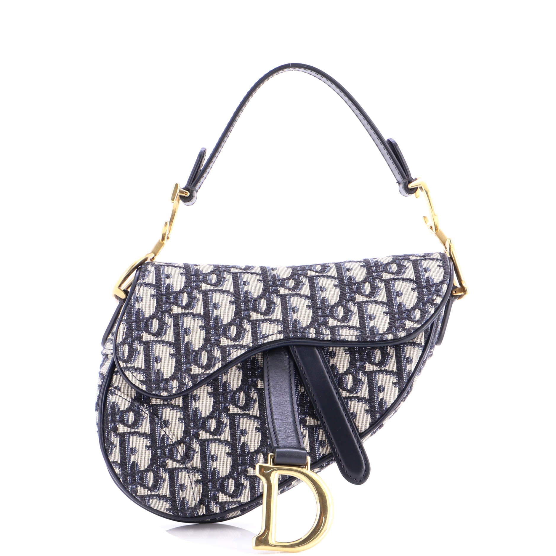 Saddle Handbag Oblique Canvas Mini