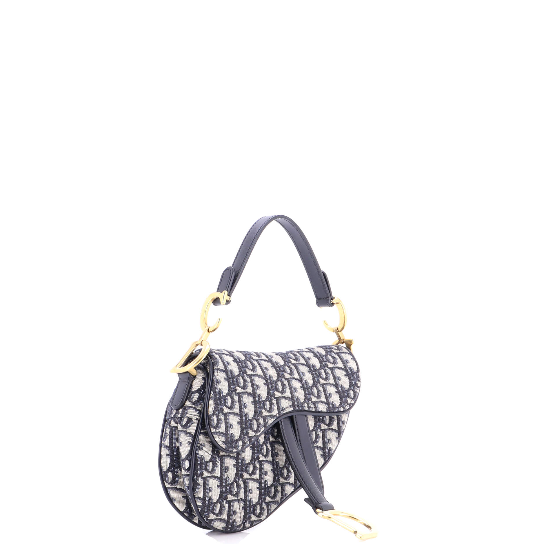 Saddle Handbag Oblique Canvas Mini