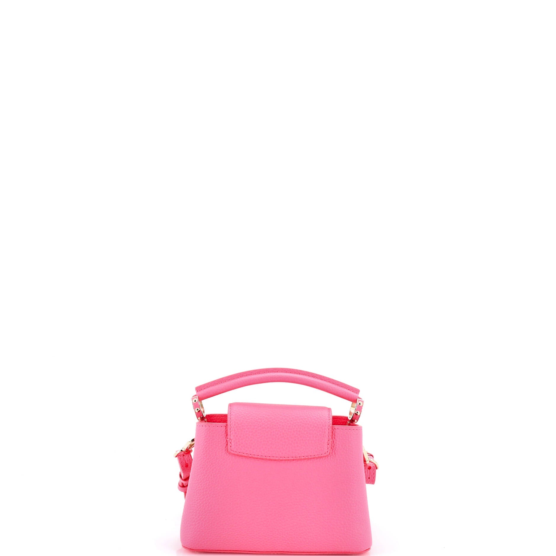 Capucine Bag Leather with Monogram Tuffetage Leather Strap Mini