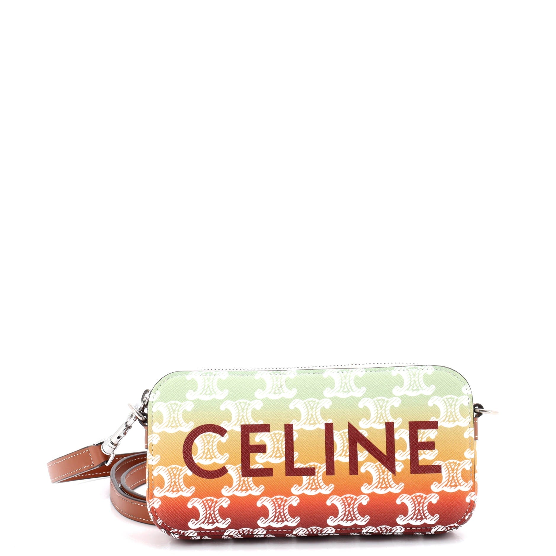 Horizontal Pouch Crossbody Bag Logo Triomphe Coated Canvas