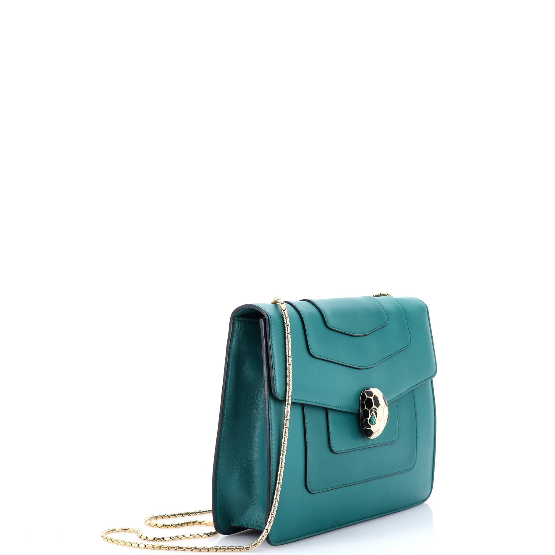 Serpenti Forever Square Shoulder Bag Leather Medium
