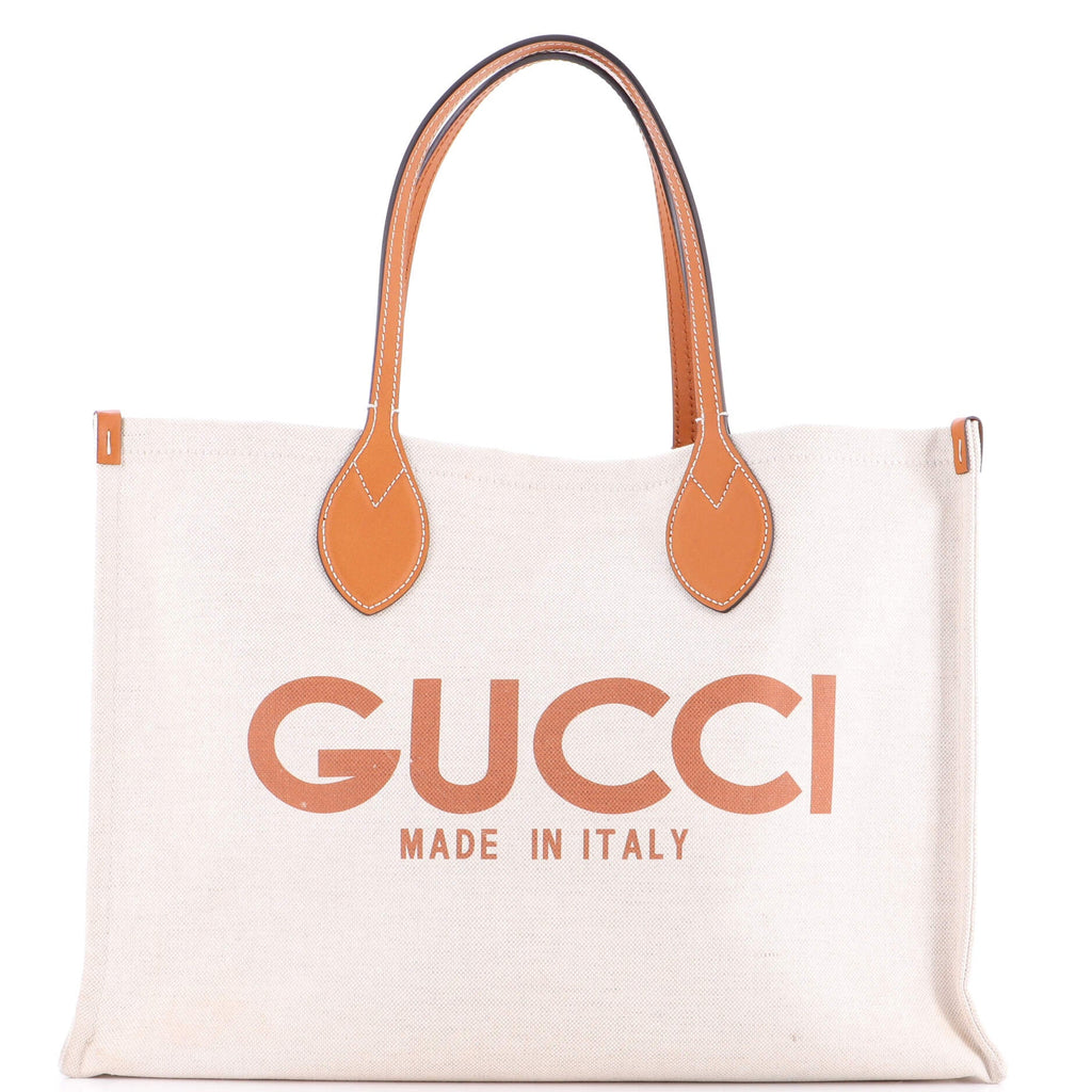 Logo Shopper Tote Printed Canvas Medium