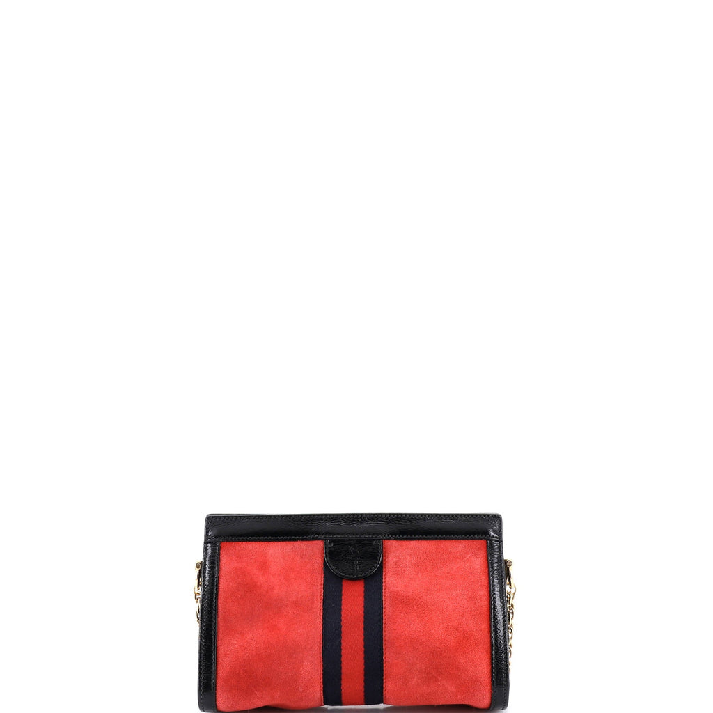 Ophidia Chain Shoulder Bag Suede Small
