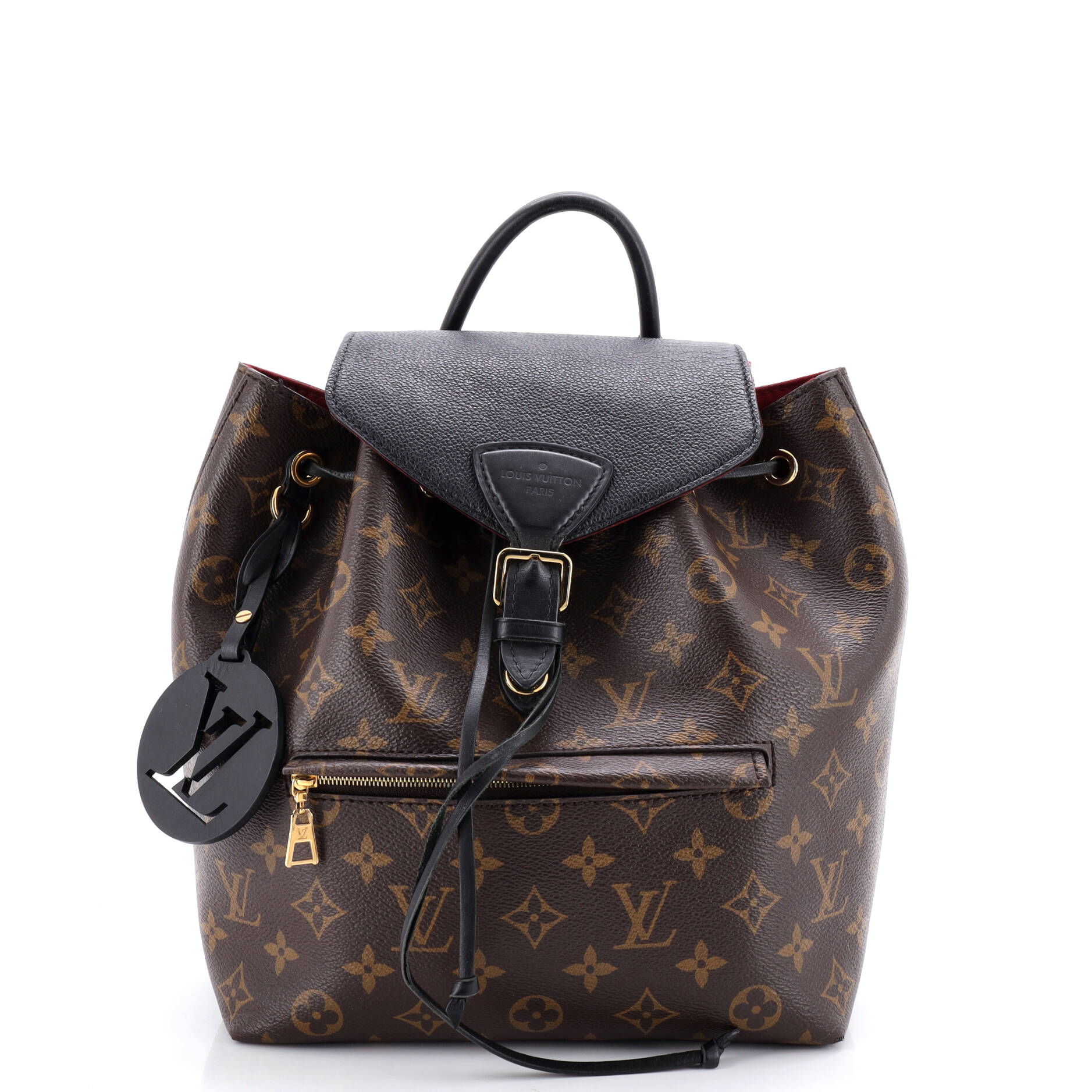 Montsouris NM Backpack Monogram Canvas with Leather PM