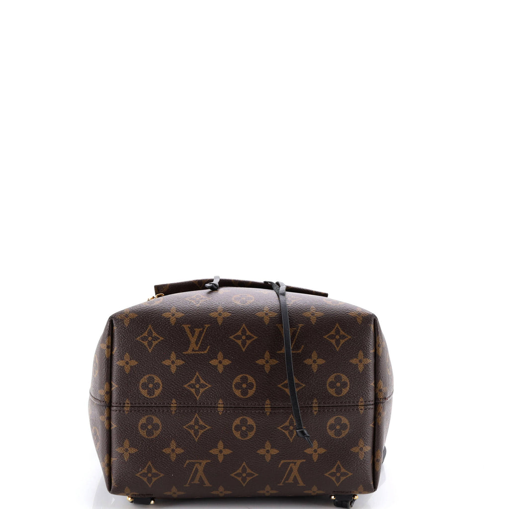 Montsouris NM Backpack Monogram Canvas with Leather PM
